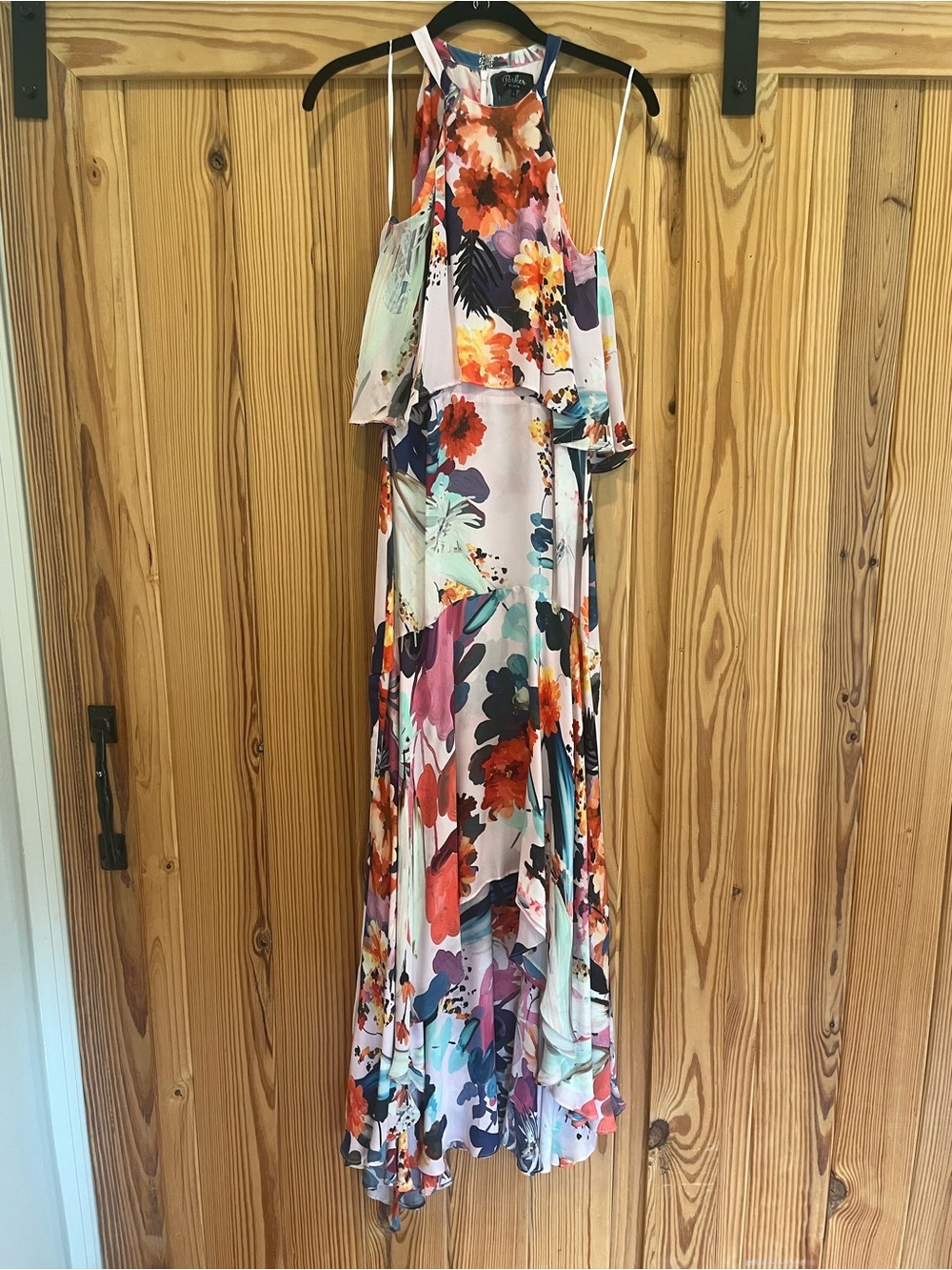 Floral Halter Maxi Dress in Multicolor